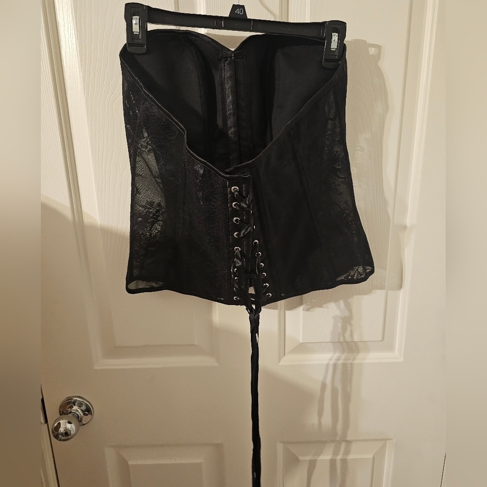 Adore Me NWT Ashoka Corset Black Lace Size 1X - Picture 5 of 8